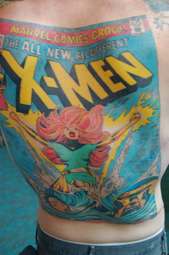 Comic Con 09: X-men 101 cover Tattoo by earthdog. From earthdog
