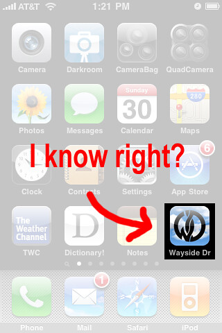 Wayside Drive app screenshot, icon
