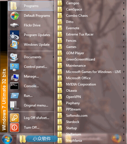 Classic Windows Start Menu - 找回经典的开始菜单[win7] 1