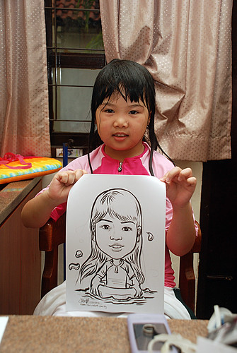 caricature live sketching for birthday party 020'12010 - 3