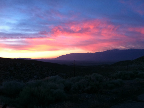 Sunset, high Sierras.