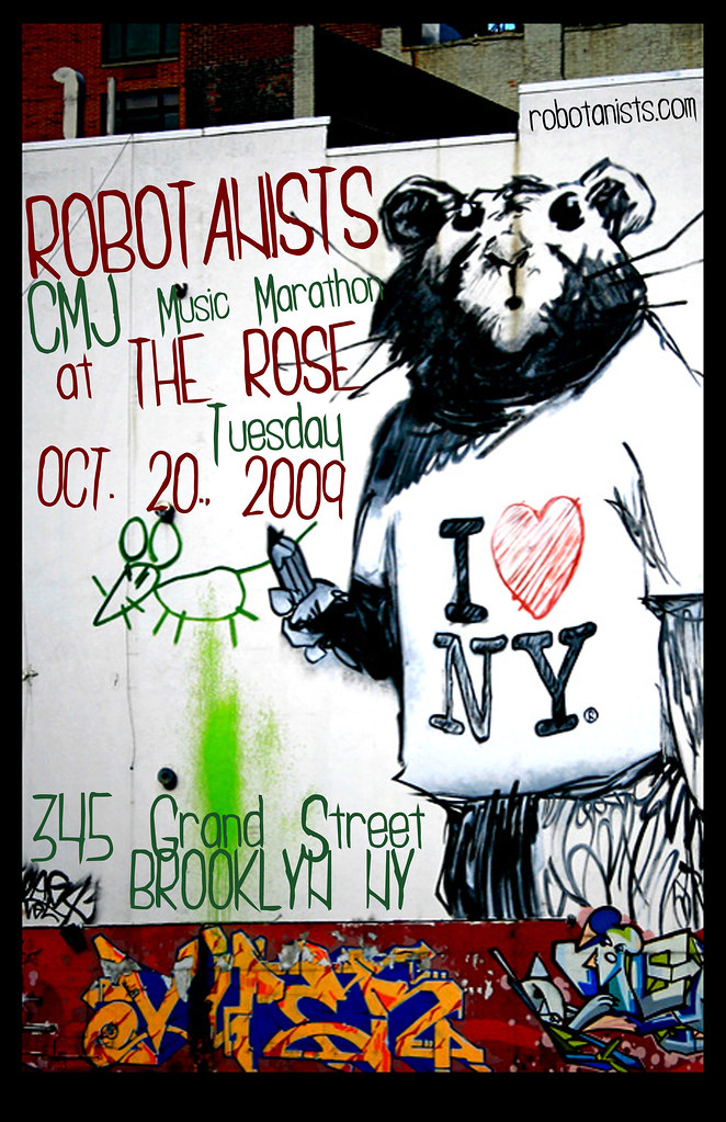 ROBOTANISTS @ CMJ 10.20.2009 - Poster