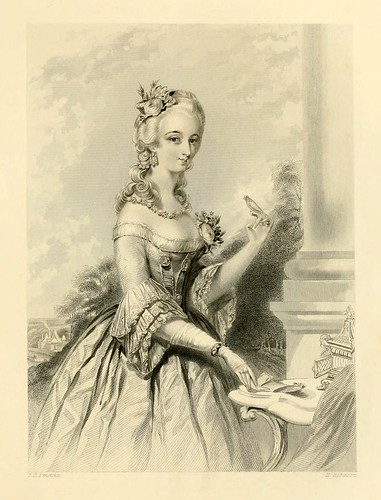 019-Señora de la corte de Luis XV-The gallery of engravings (Volume 1) 1848