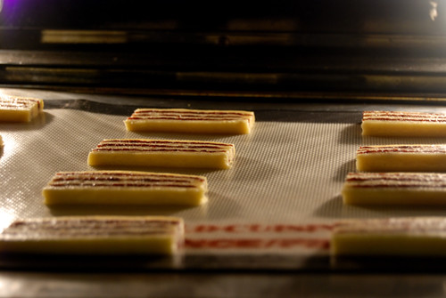 Striped Icebox Cookies, baking