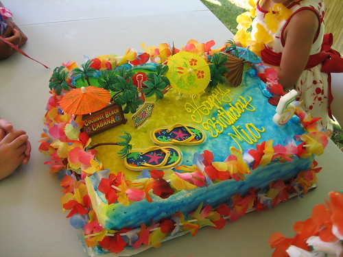 luau birthday cakes for kids