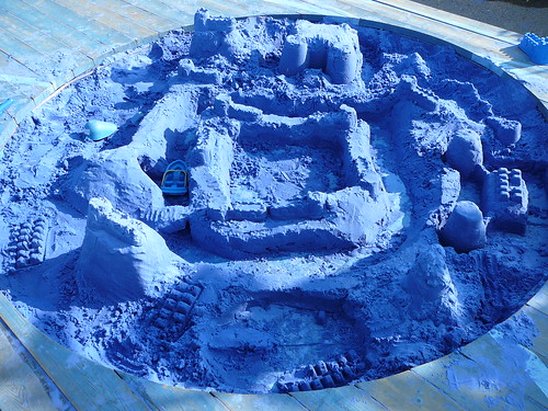 Château de sable bleu no3