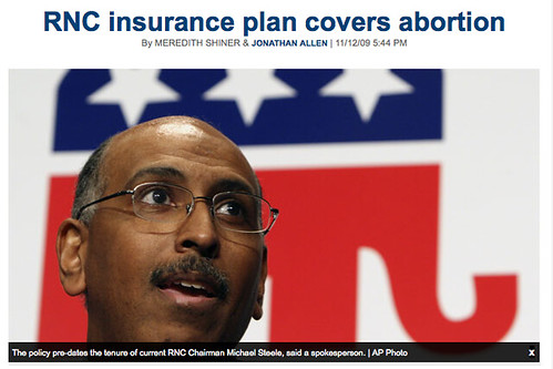 RNC insurance plan covers abortion - Politico headline