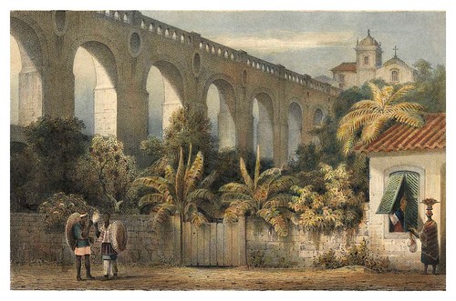024- El acueducto de Rio de Janeiro desde la calle de Matta Cavallos-Saudades do Rio de Janeiro- Wilhelm Karl Theremin 1835