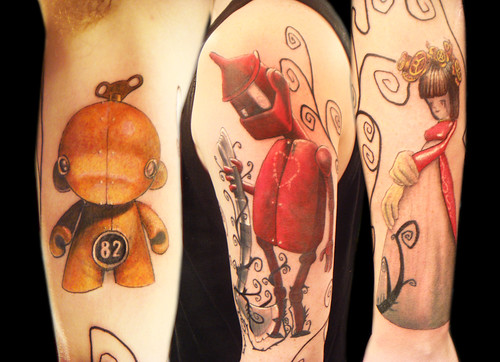 tattoo robot. Robot tattoo. Miguel Angel
