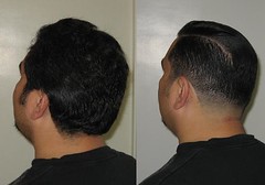 New Haircut, Before & After (10/24/2009)