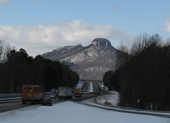 Pilot Mountain after the blizzard