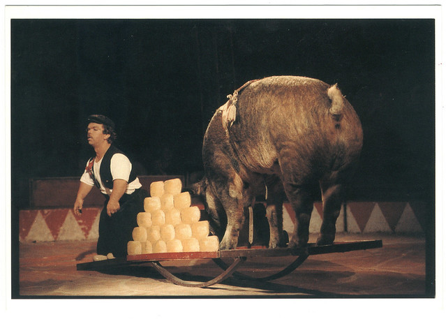 Milko (Cirque ACHILLE ZAVATTA. 1990)_LAventure Carto (Le Grand Kervi Circus; 90-439). Photo Yvon Kervinio
