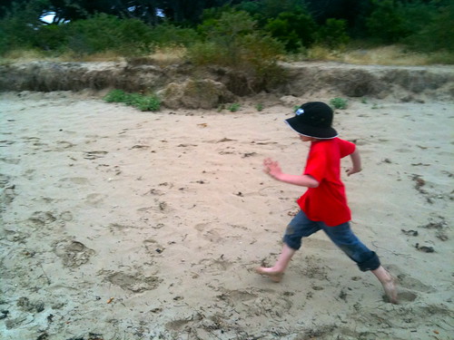 Luka. Running.