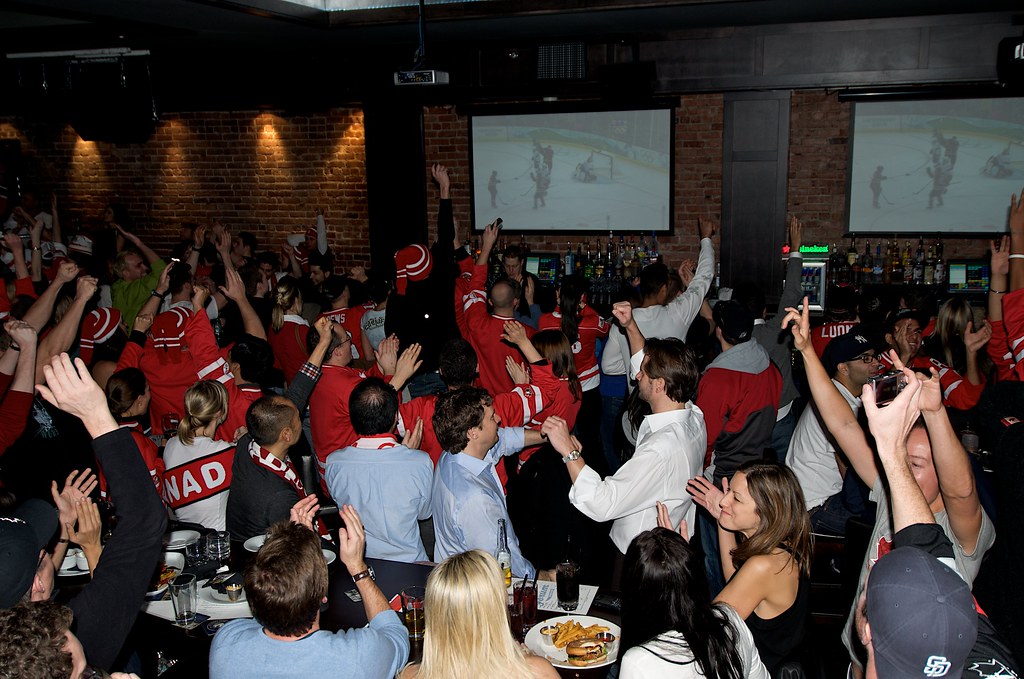 Fans Celebrate After Canada Scores