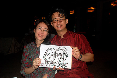 Caricature live sketching for Parkway Health - 5