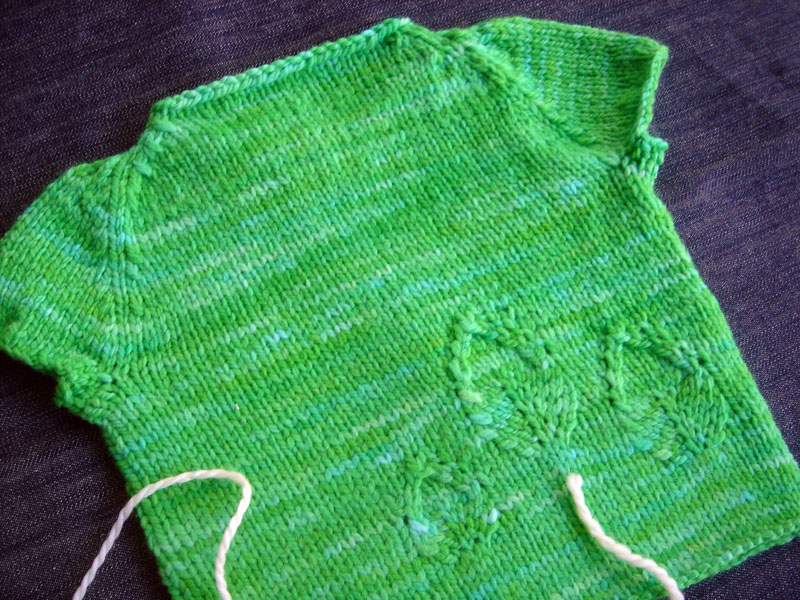 Leafy vest em "menta"