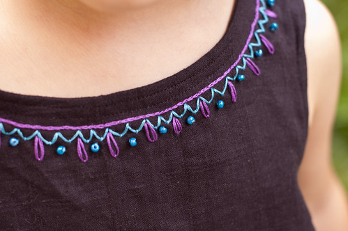 Embroidered Collar Detail