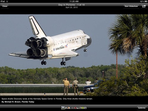 USA TODAY for iPad: Space Shuttle Landing