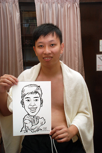caricature live sketching for birthday party 020'12010 - 4
