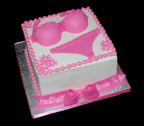 Pink Lingerie Bridal Shower Cake