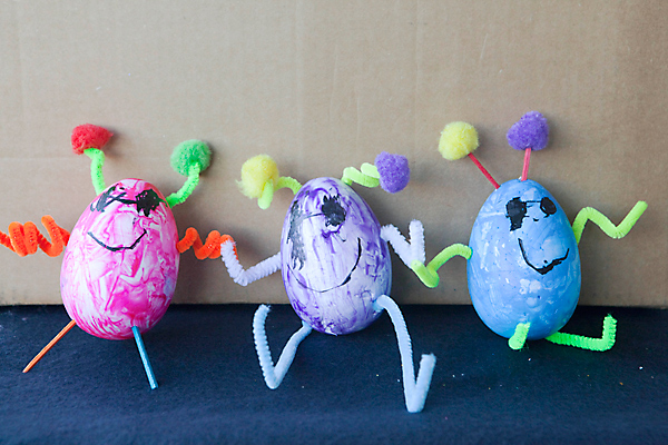 Easter Craft - Our Egg Shaped Alien/Monsters