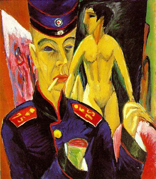 Ernst Ludwig Kirchner, Self-Portrait as a Soldier, 1915