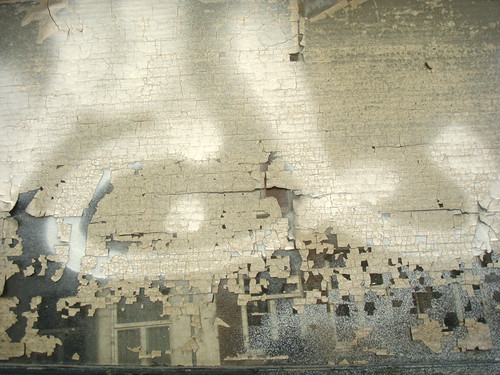 Silver Spraypaint on Windows
