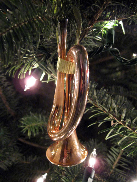 Instrument Ornament on Tree (Click to enlarge)