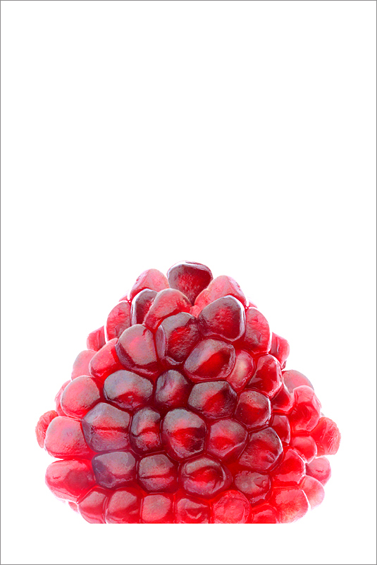 Red pomegranate seeds (Pomegranate Jewel) / red /  white / - IMG_8752
