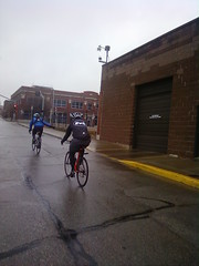 Gents Race training in the wet