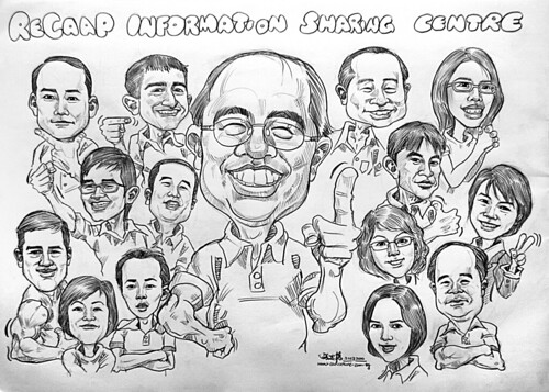 Group caricatures for ReCaap Information Sharing Centre