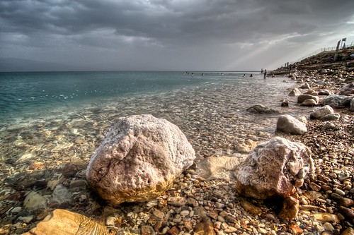 Salty Rocks at the Dead Sea