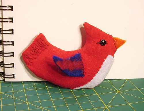 A Plush a Day Challenge!  Day 11 - Chip the Cardinal