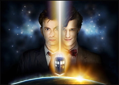 David Tennant and Matt Smith in Doctor Who