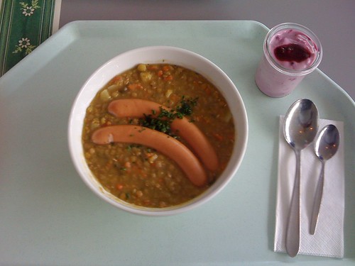Bunter Linsen-Erbseneintopf / lentil pea stew