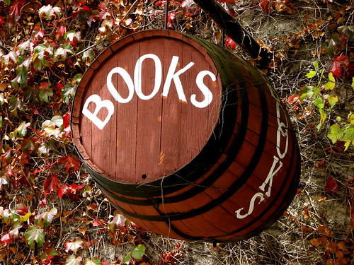 a barrel of books