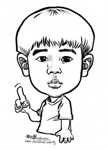 boy caricature in ink 260210