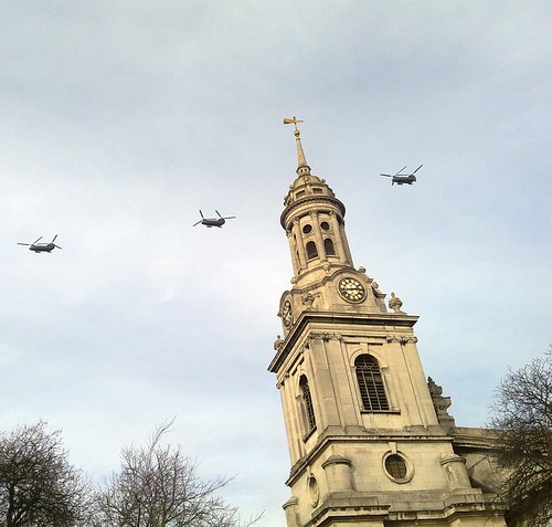 Choppers over St Alfeges