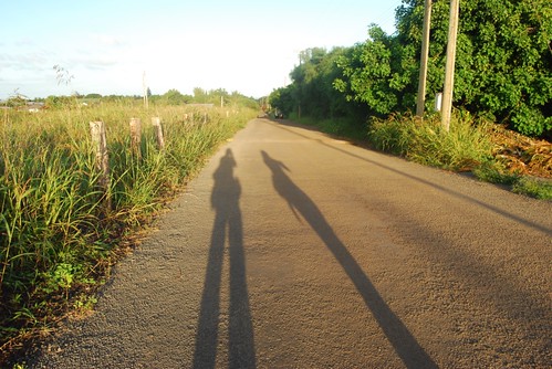 My wife's and my shadows in Easter Island