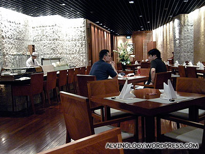 Inside the restaurant