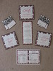 White/Black & Hot Pink Wedding Stationery Set - Table Numbers, Menu, Escort Cards & Menu