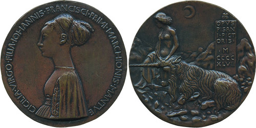 Antonio-Pisano-medal-of-Cecilia-Gonzaga