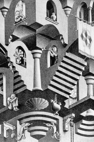 escher wallpaper. M.C. Escher iPhone wallpaper