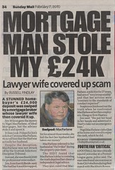 Mortgage Man stole my £24k - Nigel MacFarlane Mortgage Scandal Sunday Mail 070210