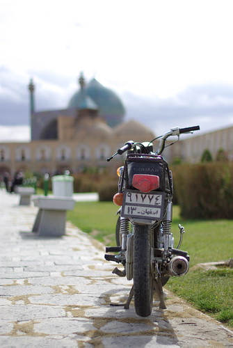 Bike waiting for the master to return. At Imam Square | Esfahan, Iran
