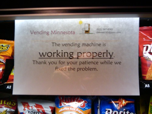 Vending Machine Branding - No Longer Broken