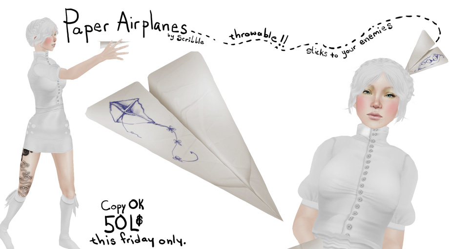 50L Kite Sketch Paper Plane