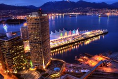 Vancouver Waterfront and the North Shore Mountains (HDR)