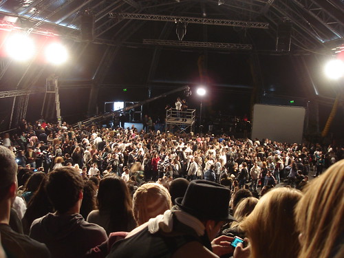 The crowd at the audition