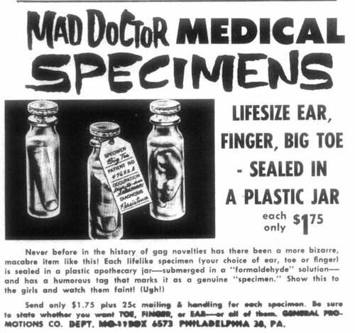 Mad Doctor Medical Specimens